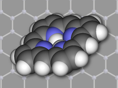 Surface-Assisted Coupling of Tetrapyrroles to Graphene