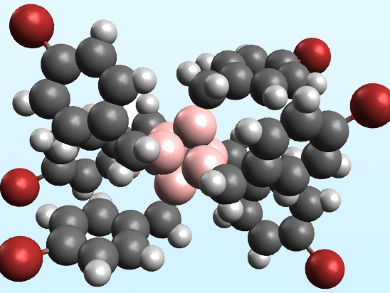 Peralkylated Hexaborate Cluster