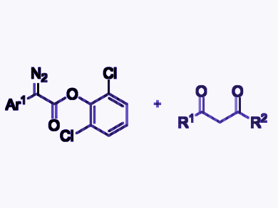 Gold-Catalyzed Reaction of Diazo Compounds with Diketones