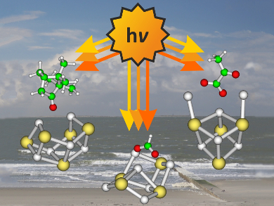 Hydrocarbon Photochemistry on Salt Clusters