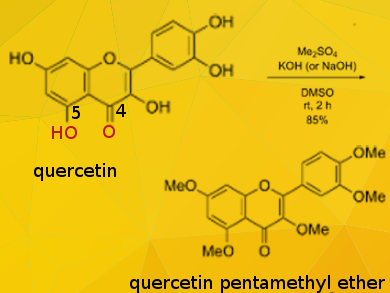 Easy Preparation of Quercetin Pentamethyl Ether (QPE)