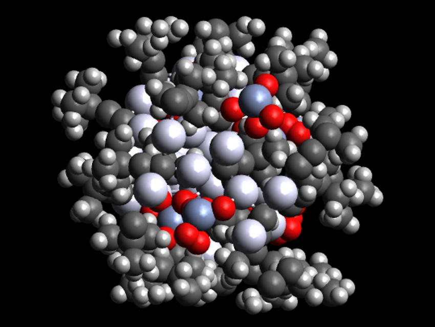 Ag Nanocluster with Both Inorganic and Organic Ligands