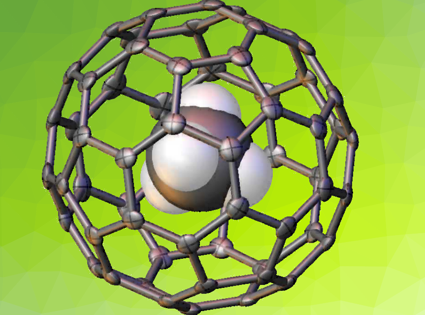 Methane Encapsulated by Buckminsterfullerene