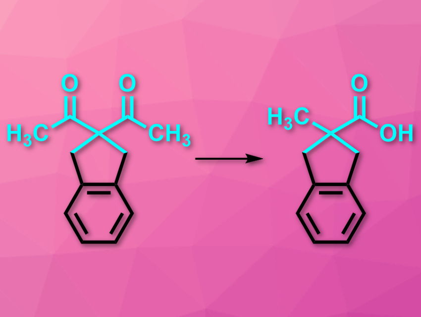 1,3-Diketones Rearrange into Quaternary Carboxylates