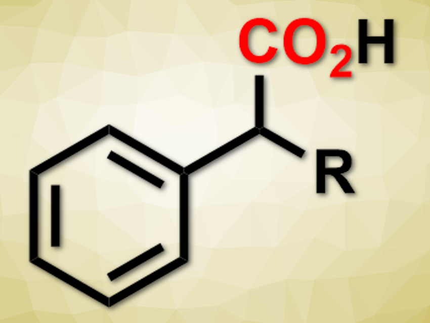 Photocatalyzed Insertion of CO2 into Benzylic C–H Bonds