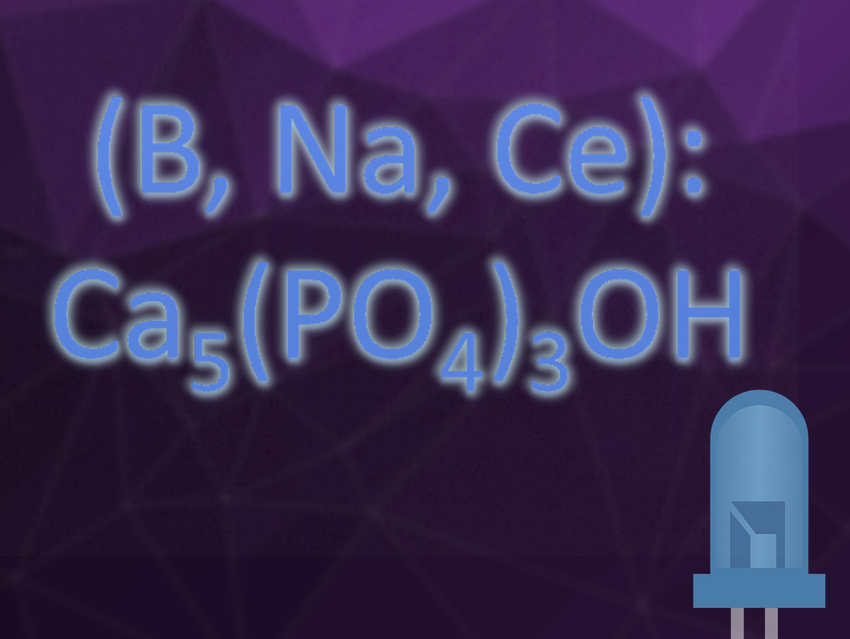 Boron Makes Doped Hydroxyapatite Useful for LEDs