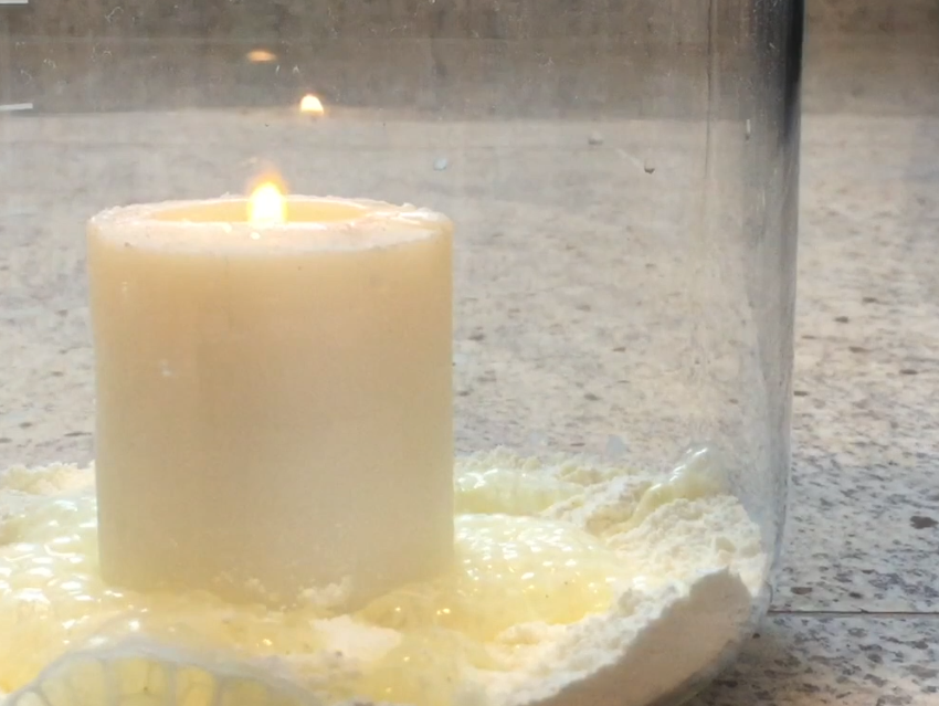 CO2 Extinguishes Candle