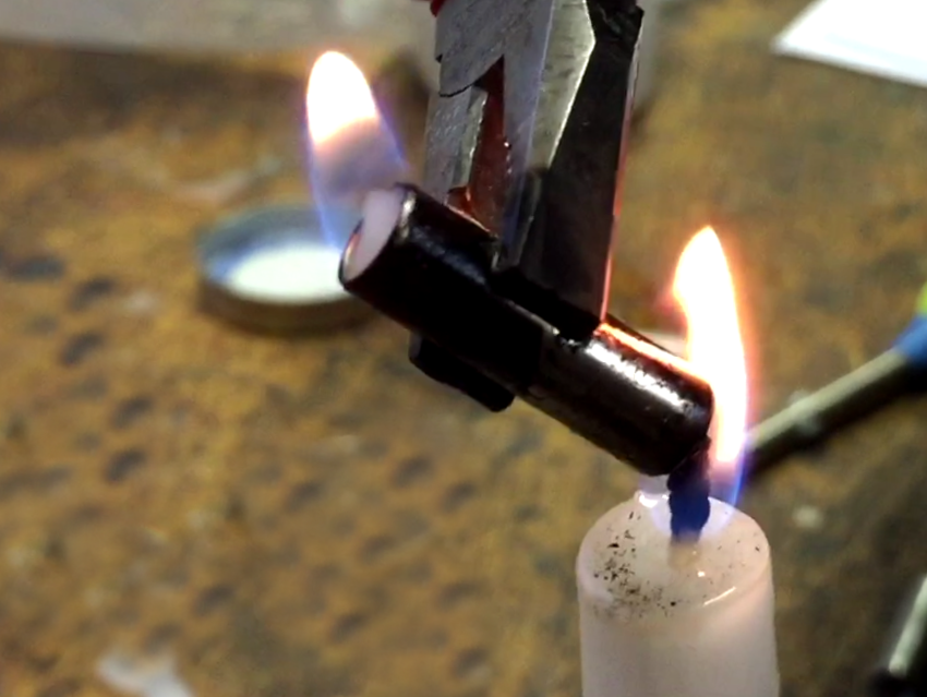 Secondary Flame of a Candle