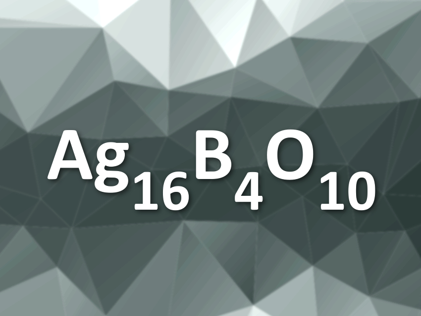 Ternary Silver Oxide with an Unusual Structure