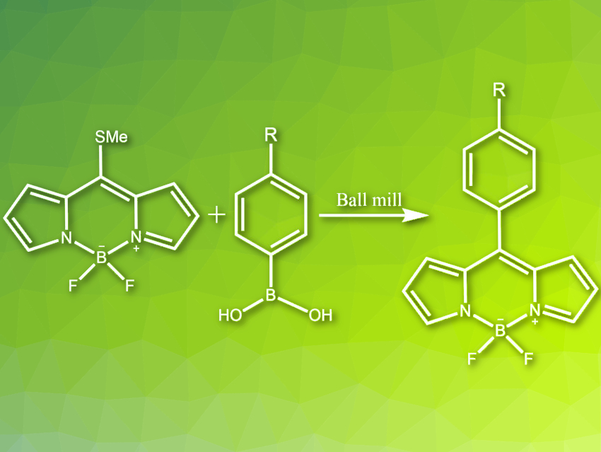 Mechanochemical Synthesis of meso-Substituted BODIPYs