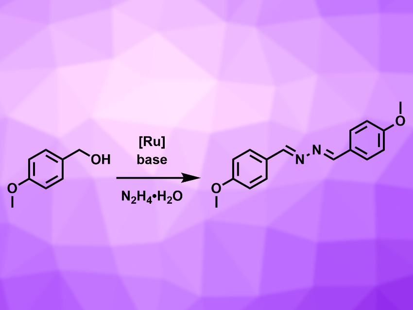 Direct Azine Synthesis from Alcohols and Hydrazine
