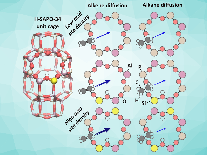 How Diffusion Is Affected by the Acid-Site Density in Zeolites