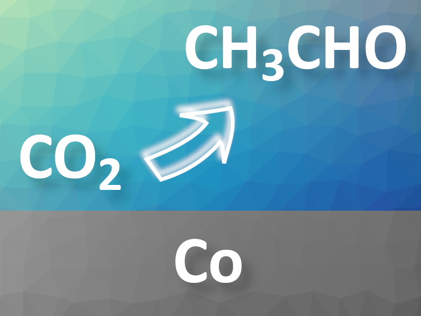 Cobalt Nanosheet Electrocatalyst for the Reduction of CO2 to Ethanal