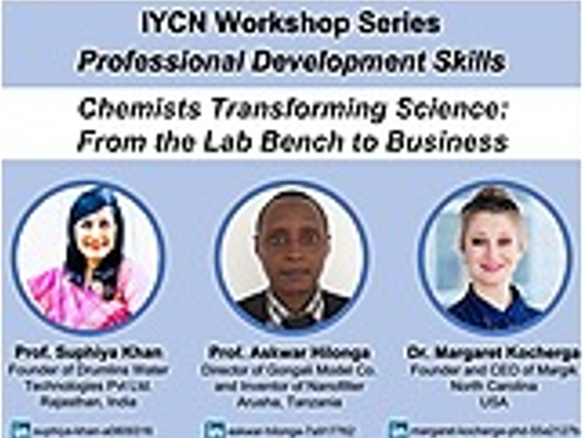 Chemists Transforming Science: From the Lab Bench to Business