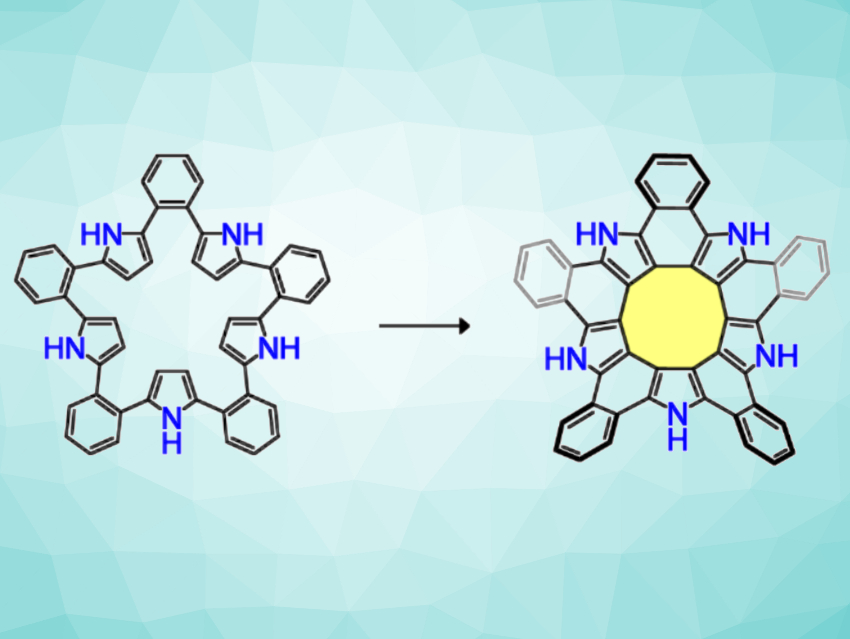 Large Fully Conjugated Hetero[n]circulene Synthesized