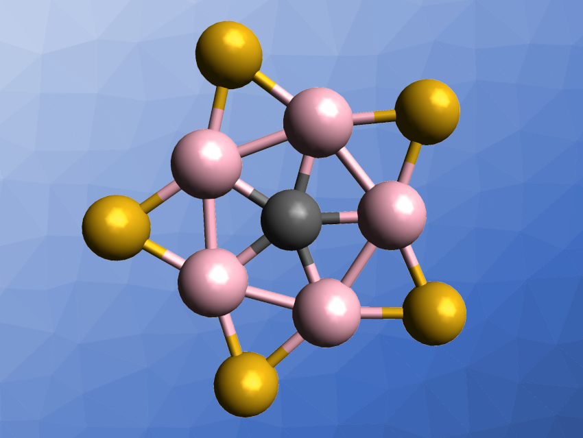 Carbon in a Boron Wheel